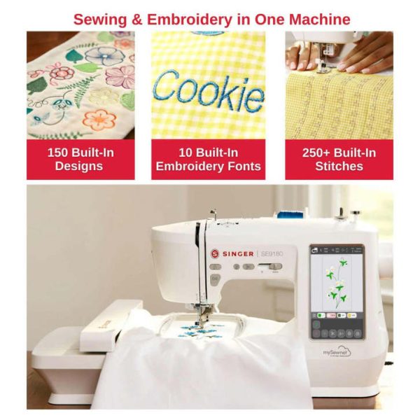 SINGER® SE9180 Naaimachine & Borduurmachine