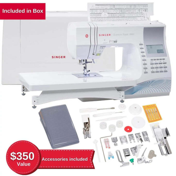 SINGER 9960 Naaimachine met Verlengtafel